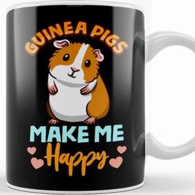 Baskı Dükkanı Adorable Guinea Pigs Make Me Happy Kupa Bardak