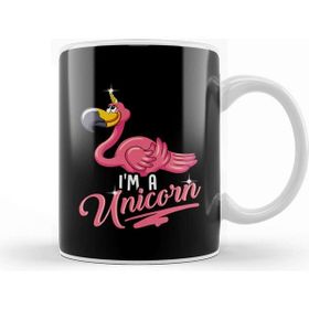 Baskı Dükkanı Adorable I M A Unicorn Flamingo Cute Animal Kupa