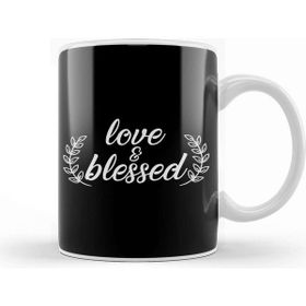 Baskı Dükkanı Adorable Love Blessed Cute Happiness Positivity Kupa