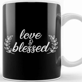 Baskı Dükkanı Adorable Love Blessed Cute Happiness Positivity Kupa