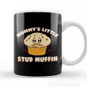 Baskı Dükkanı Adorable Mommys Little Stud Muffin Young Son Pun Kupa