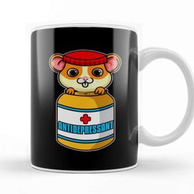 Baskı Dükkanı Adorable Mouse Antidepressant Pets Fix Depression Kupa Bardak