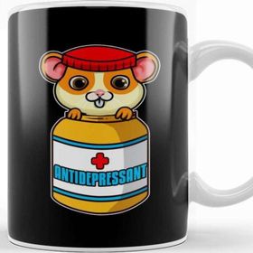 Baskı Dükkanı Adorable Mouse Antidepressant Pets Fix Depression Kupa Bardak
