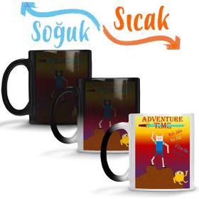 Baskı Dükkanı Adventure Time 010 Sihirli Porselen Kupa Bardak
