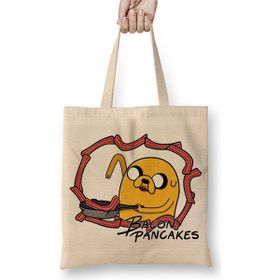 Baskı Dükkanı Adventure Time Bacon Pancakes 09 Bez Çanta
