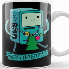 Baskı Dükkanı Adventure Time Bmo Merry Christmas Kupa