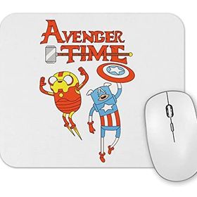 Baskı Dükkanı Adventure Time Captain America Iron Man Jake Finn Princess Bubblegum Marceline Mouse Pad