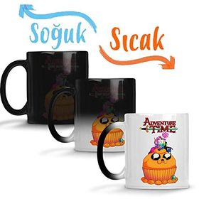 Baskı Dükkanı Adventure Time Captain America Iron Man Jake Finn Princess Bubblegum Marceline Sihirli Porselen Kupa