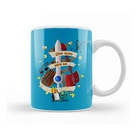Baskı Dükkanı Adventure Time Come Along with Me Kupa