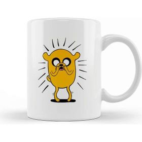 Baskı Dükkanı Adventure Time Jake The Dog in Shock Kupa