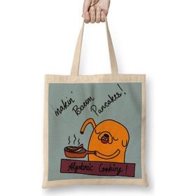 Baskı Dükkanı Adventure Time Making Bacon Pancakes Bez Çanta