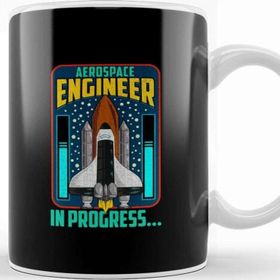 Baskı Dükkanı Aerospace Engineer in Progres Spaceship Rocket Kupa