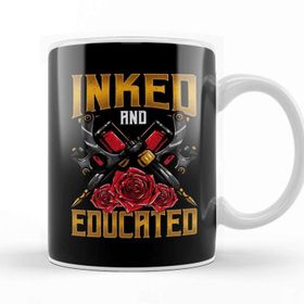 Baskı Dükkanı Aesthetic Creative Inked and Educated Tattoo Lover Kupa
