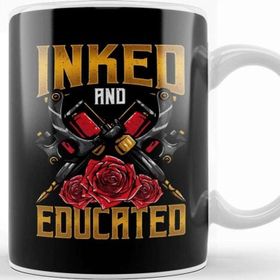 Baskı Dükkanı Aesthetic Creative Inked and Educated Tattoo Lover Kupa