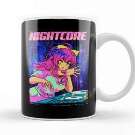 Baskı Dükkanı Aesthetic Nightcore Japanese Music Anime Girl Edm Kupa