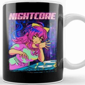 Baskı Dükkanı Aesthetic Nightcore Japanese Music Anime Girl Edm Kupa