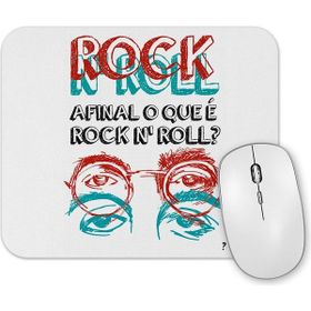 Baskı Dükkanı Afinal O Que E Rockroll Mouse Pad