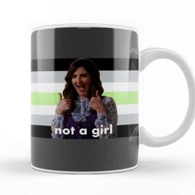 Baskı Dükkanı Agender Janet Not A Girl the Good Place Kupa Bardak
