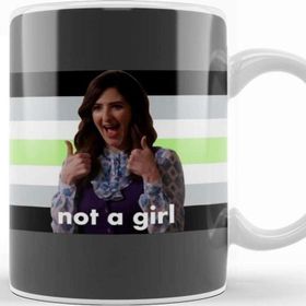 Baskı Dükkanı Agender Janet Not A Girl the Good Place Kupa Bardak