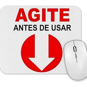 Baskı Dükkanı Agite Antes De Usar Mouse Pad