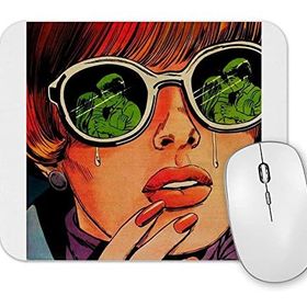 Baskı Dükkanı Ağlayan Kadın Mouse Pad