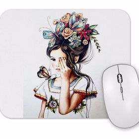 Baskı Dükkanı Ağlayan Kız Mouse Pad