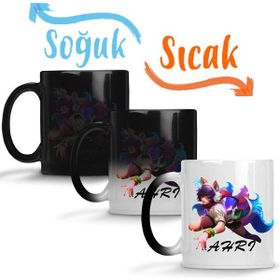 Baskı Dükkanı Ahri League of Legends Oyun Darius Yasuo Jinx Morgana Katarina Ezreal Sihirli Porselen Kupa