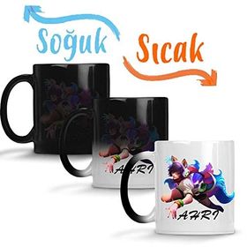 Baskı Dükkanı Ahri League of Legends Oyun Darius Yasuo Jinx Morgana Katarina Ezreal Sihirli Porselen Kupa