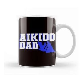 Baskı Dükkanı Aikido Dad Father Fighter Martial Arts Fight Self Defense Kupa