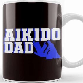 Baskı Dükkanı Aikido Dad Father Fighter Martial Arts Fight Self Defense Kupa