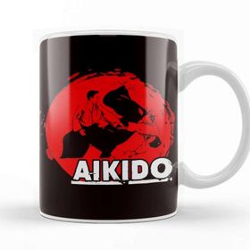 Baskı Dükkanı Aikido Master Fighter Martial Arts Fight Coach Self Defense Kupa Bardak