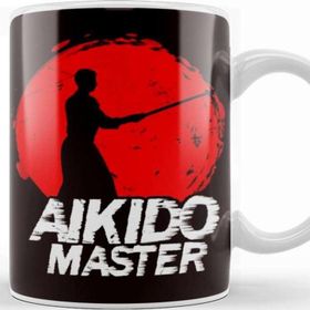 Baskı Dükkanı Aikido Master Fighter Martial Arts Fight Coach Self Defense Kupa Bardak