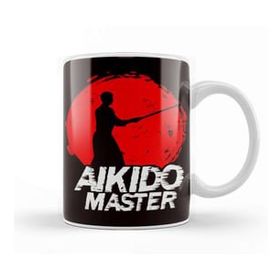 Baskı Dükkanı Aikido Master Fighters Martial Arts Coach Fight Self Defense Kupa