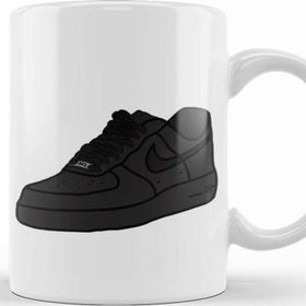 Baskı Dükkanı Air Force 1 Black Air Force Ones Kupa