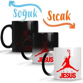 Baskı Dükkanı Air Jesus 02 Sihirli Porselen Kupa