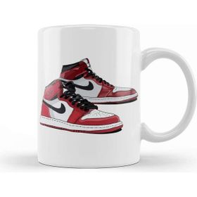 Baskı Dükkanı Air Jordan 1 Michael Jordan Old School Kicks Kupa