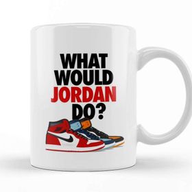 Baskı Dükkanı Air Jordan 1 Michael Jordan What Would Jordan Do Kupa