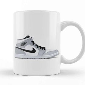 Baskı Dükkanı Air Jordan 1 Mid Smoke Grey Kupa