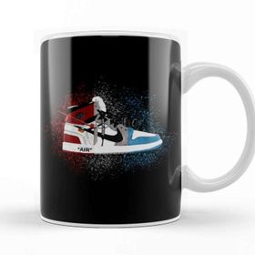 Baskı Dükkanı Air Jordan 1 Red White Blue Sporty Basketball Kupa