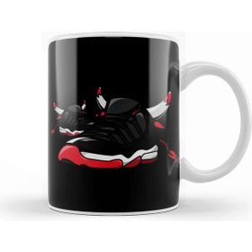 Baskı Dükkanı Air Jordan 5 Fire Red Shoebox Illustration Kupa Bardak