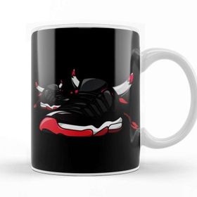 Baskı Dükkanı Air Jordan 5 Fire Red Shoebox Illustration Kupa Bardak