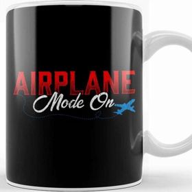 Baskı Dükkanı Airplane Mode On Vacation Mode Traveler Kupa Bardak