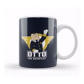 Baskı Dükkanı Airplane Otto Porselen Kupa