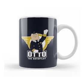 Baskı Dükkanı Airplane Otto Porselen Kupa