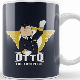 Baskı Dükkanı Airplane Otto Porselen Kupa