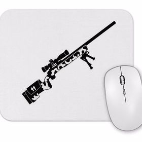 Baskı Dükkanı Airsoft Sniper Arte Preta Mouse Pad