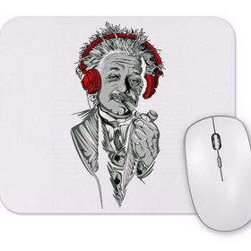 Baskı Dükkanı Albert Einstein Müzik Mouse Pad