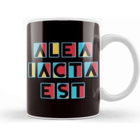 Baskı Dükkanı Alea Iacta Est Latin Language Phrase Motivation Saying Dice Kupa