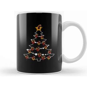 Baskı Dükkanı Alien Chestburster Christmas Tree Baubles Kupa Bardak