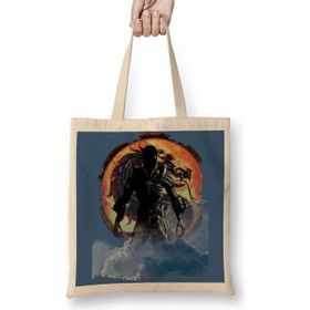 Baskı Dükkanı Alien Mortal Kombat Gamer Games Bez Çanta